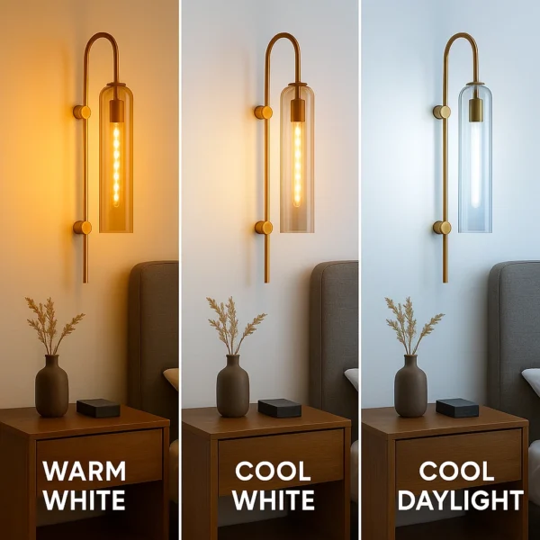 Manere Golden Glass Wall Lights