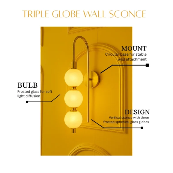 Modern Globe Sconce Wall Light - Image 3