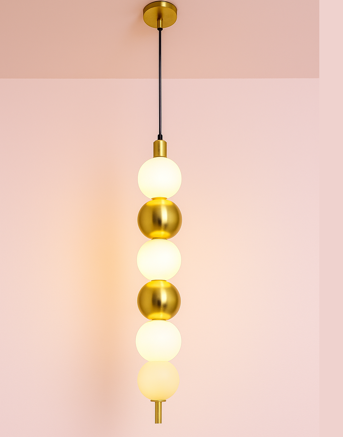 Amber Glass Contemporary Wall Lamp