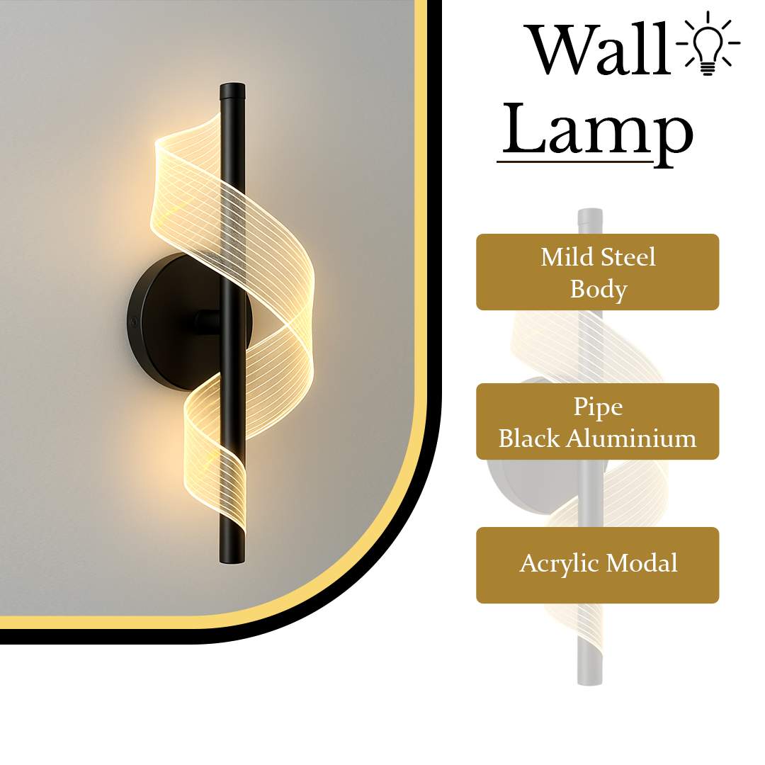 Modern Acrylic LED Wall Light - Image 4