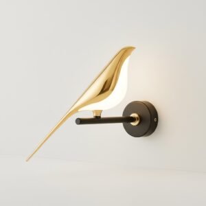 Golden Bird Light Wall Lamp