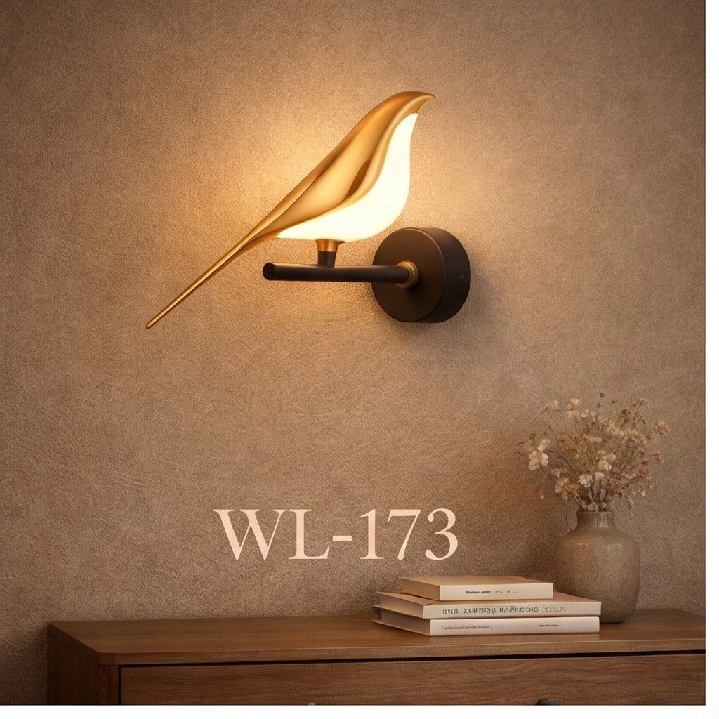 Golden Bird Light Wall Lamp - Image 6