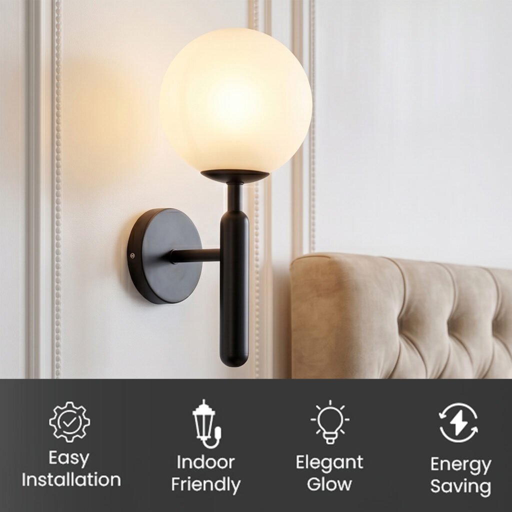 Minimal LED Glass Accent Wall Light