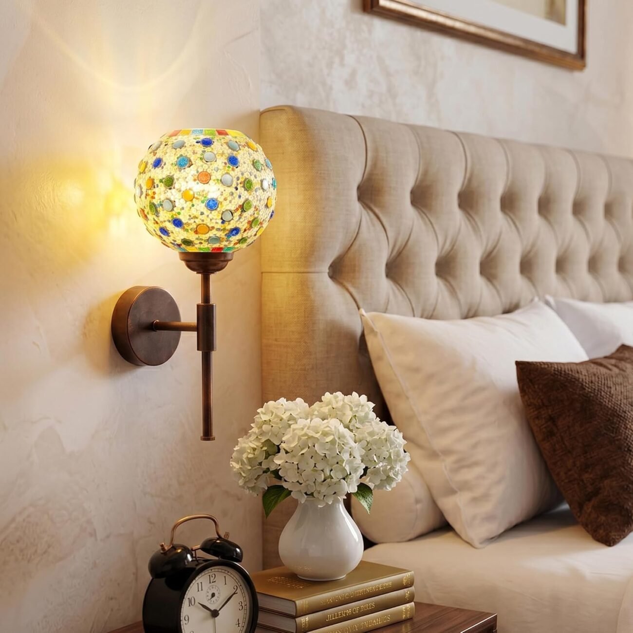Mosaic Glass Globe Wall Light - WL 59