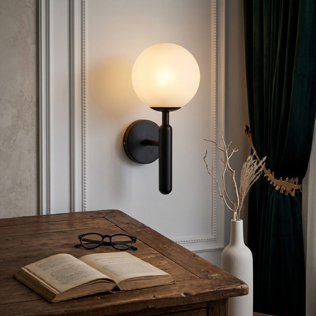 Minimal LED Glass Accent Wall Light