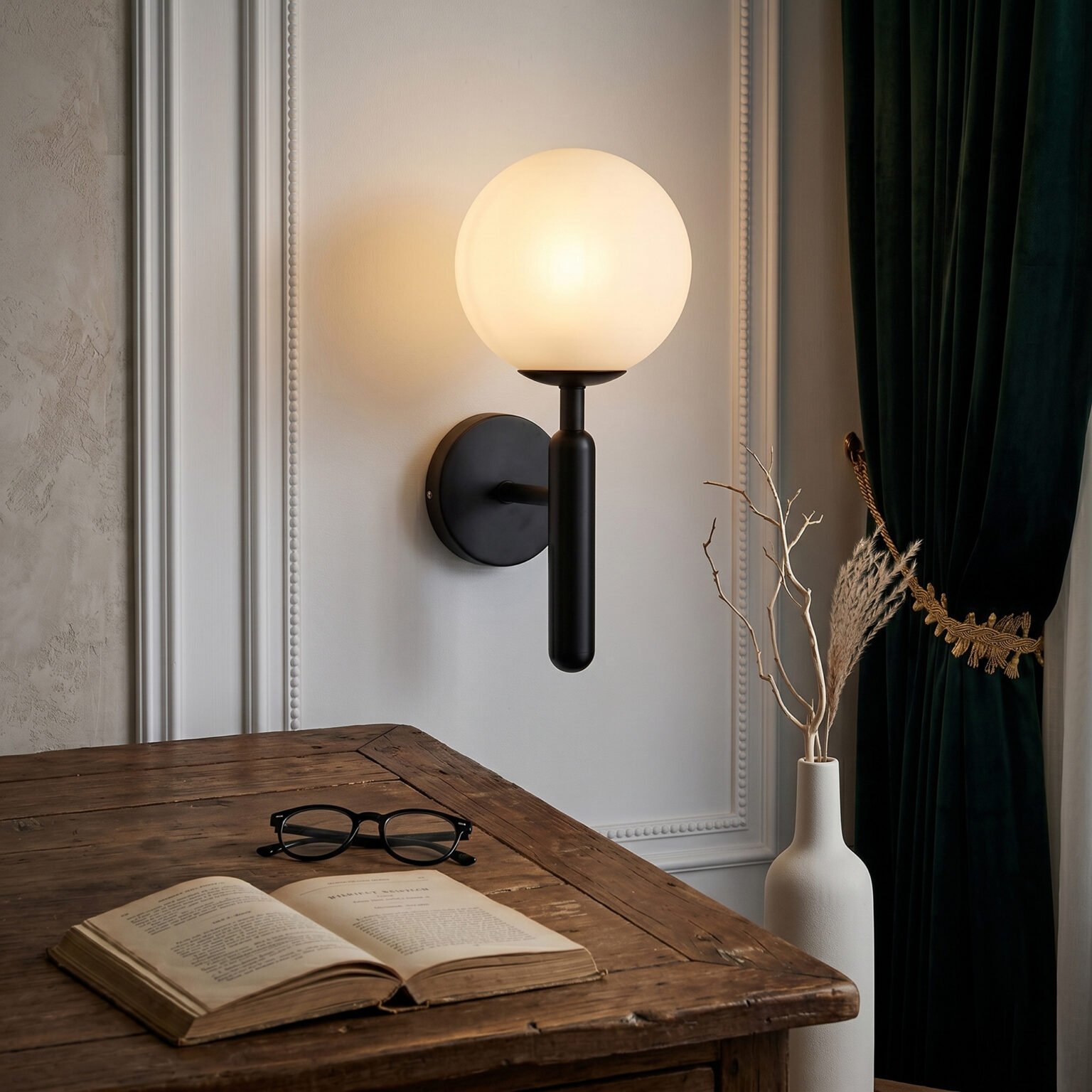 Minimal LED Glass Accent Wall Light