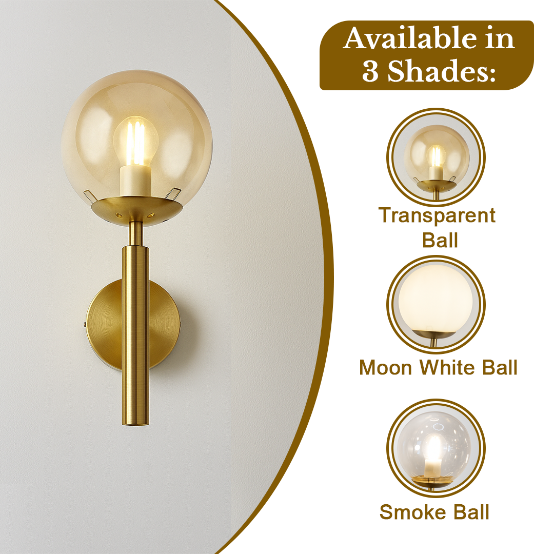 Moon Glass Ball Wall Lamp - Image 4