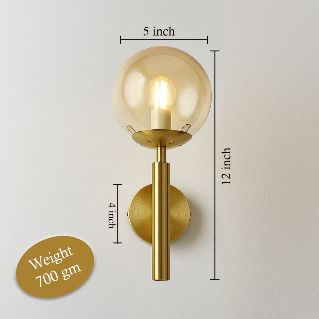 Moon Glass Ball Wall Lamp