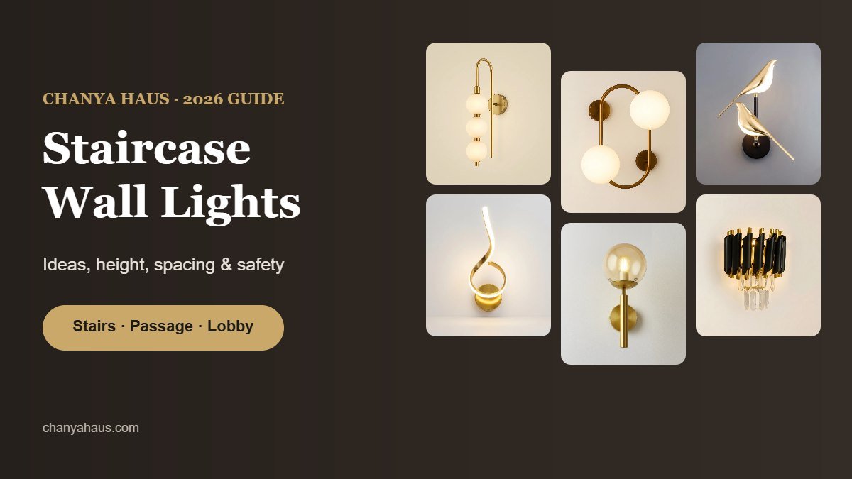 Staircase wall lights ideas from Chanya Haus