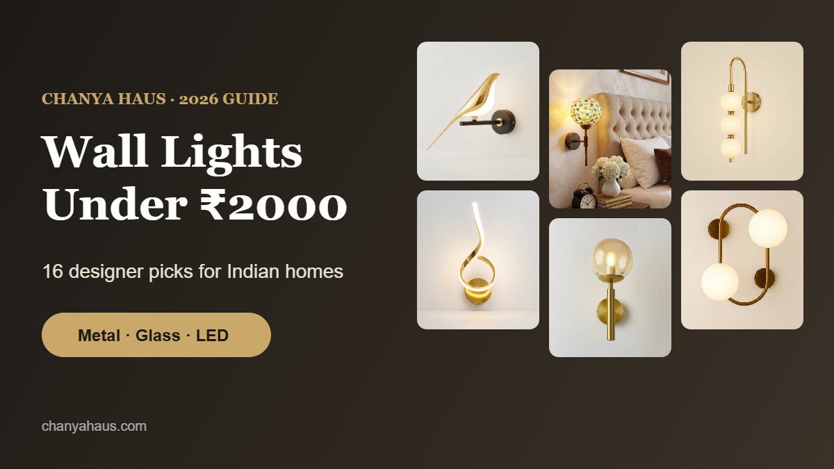 Designer wall lights under 2000 from Chanya Haus